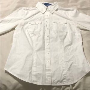 3/4 button up shirt